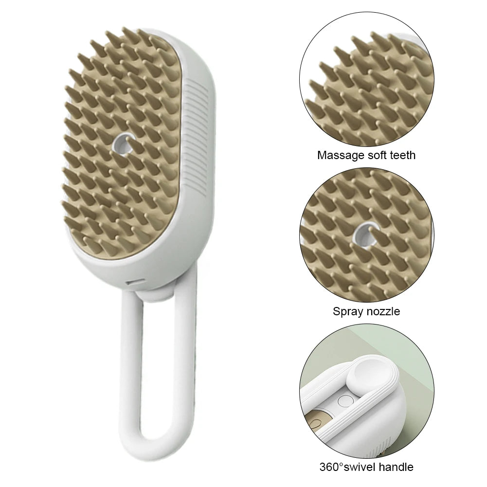 3-in-1 Pet Grooming Powerhouse: Steam, Spray, Massage