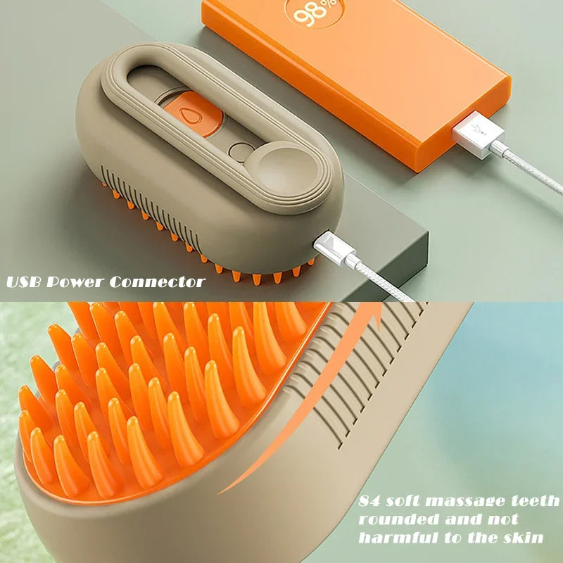 3-in-1 Pet Grooming Powerhouse: Steam, Spray, Massage