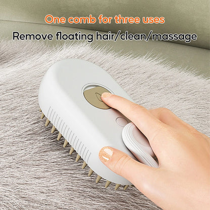 3-in-1 Pet Grooming Powerhouse: Steam, Spray, Massage